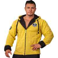 Big Sam STREETWEAR oversized high-quality terry cotton hooded jacket with zipper 4055