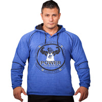 Sweat à capuche oversize en coton Big Sam POWER 4668