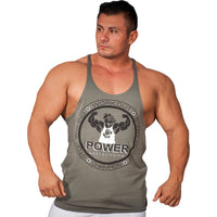 Débardeur en coton Big Sam POWER BODYBUILDING 2229