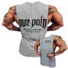Explosive Fibers PURE PAIN sleeveless cotton t-shirt