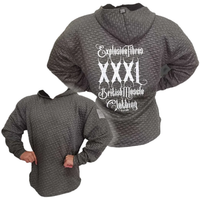 Sweat à capuche oversize en coton Explosive Fibers BRICK GOTHIC XXXL avec logo