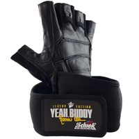 Schiek Sports RONNIE COLEMAN SIGNATURE SERIES Leather Weightlifting Gloves - Model RCX8