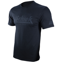 Schiek Sports USA FLAG BLACK-OUT Men's High-Quality Elastic Cotton T-Shirt