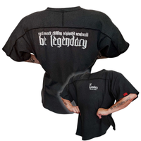 Fibres explosives SOYEZ LÉGENDAIRE T-shirt oversize en coton côtelé