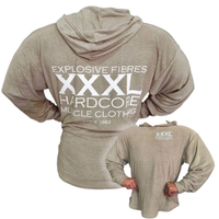 Sweat à capuche oversize Explosive Fibers CLASSIC XXXL HARDCORE avec logo, en tissu éponge.