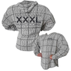 Sweat à capuche oversize en coton à carreaux avec logo PUMP-COVER CLASSIC XXXL d'Explosive Fibers
