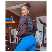 Blouson bomber haut de gamme pour femme IFBB Pro LTD EDITION avec fermeture éclair