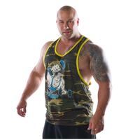 T.Micheal BABY BRUNO camouflage wrestling cotton tank top