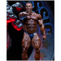 CJ's Elite NAVY BASED COBALT BLUE PIN DOT bodybuilding posing pants