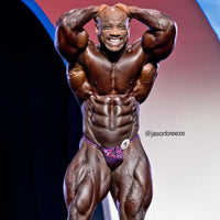 CJ's Elite BLACK BASED FUSCHIA SHATTER CRACKED ICE bodybuilding posing pants