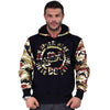 Sweat à capuche surdimensionné Big Sam en coton camouflage 4666