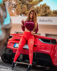 La Familia Slashed Leggings