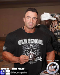 T-shirt en coton Old School Bodybuilding SPLATTER/UNDER