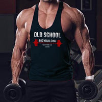 Old School Bodybuilding BARBELL Stringer Cotton Tank Top