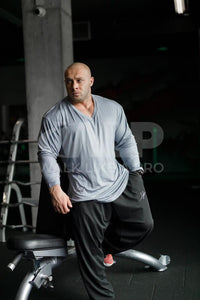 La Familia HARDCORE oversized high-quality cotton V-neck sweatshirt