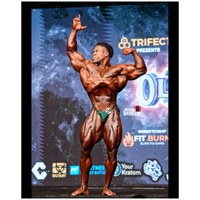 CJ's Elite BLACK BASED GREEN CRACKED ICE bodybuilding posing pants