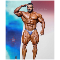 CJ's Elite PERIWINKLE DIZZY bodybuilding posing pants