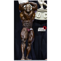 CJ's Elite BLACK BASED RED CRACKED ICE bodybuilding posing pants