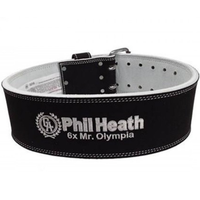 Schiek Sports PHIL HEATH POWER COMPETITION DOUBLE PRONG Suede Weightlifting Belt - Model PHL6010