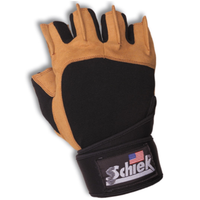 Schiek Sports POWER SERIES Amara synthetic leather weightlifting gloves with wrist wraps - Model 425