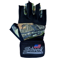 Schiek Sports PLATINUM SERIES Camouflage-Amara-Kunstleder-Gewichtheber