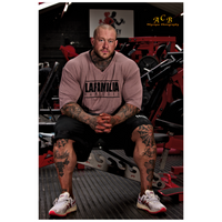 T-shirt oversize en coton à col en V La Familia HARDCORE