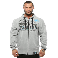 Big Sam OCEAN DRIVE oversized cotton hooded jacket with zipper 3619