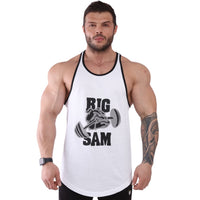 Débardeur en coton Big Sam BULLDOG à bordures contrastées 2295