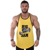 Débardeur en coton Big Sam BULLDOG à bordures contrastées 2296