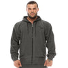Sweat à capuche zippé surdimensionné en coton Big Sam BGSM 3626